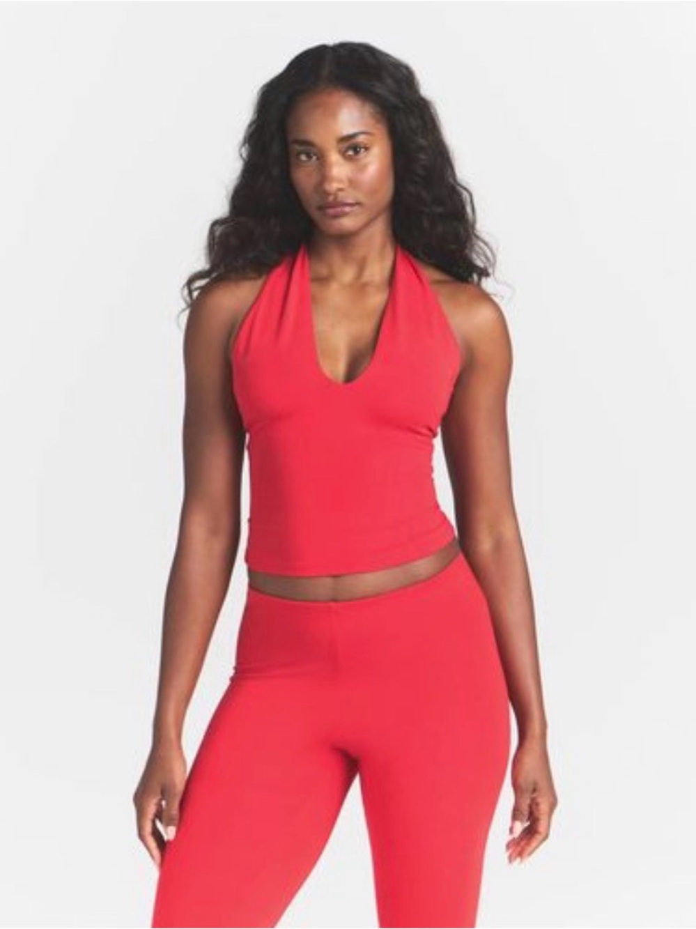 NWT SKIMS Smooth Lounge Halter in Terra 2X
